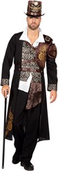 Herenkostuum Steampunk Zwart Luxe