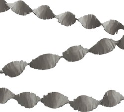 Crepeguirlande Zilver (24m)
