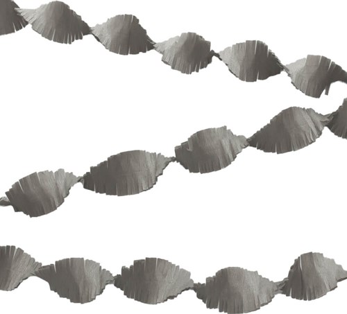 Crepeguirlande Zilver (24m)