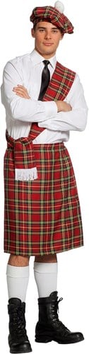 Kostuum Schot Rood 3dlg