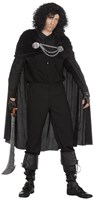 Halloween Cape Warrior Zwart