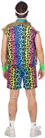 Foute Party Outfit Neon Panter Heren (achterkant)