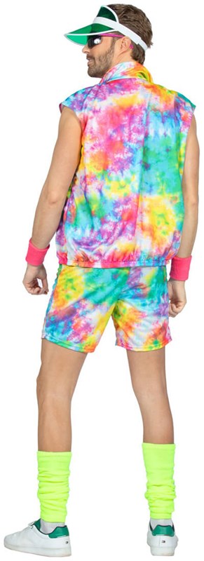 Festival Outfit Heren Aerobic Dude Tie-Dye (achterkant)