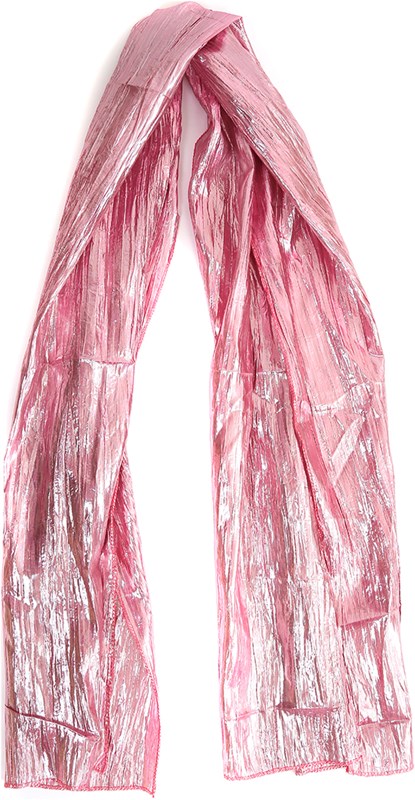 Kreukel Sjaal Metallic Roze