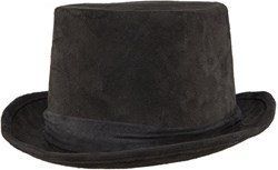 Hoge Hoed Suede Zwart