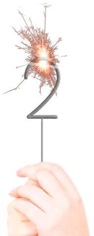 Sterretje Cijfer 2 – 16,5cm