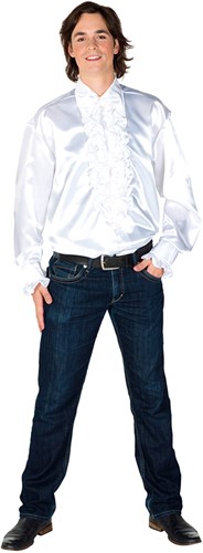 Rucheblouse Super Luxe Wit 
