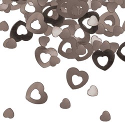 Confetti Hart Zilver