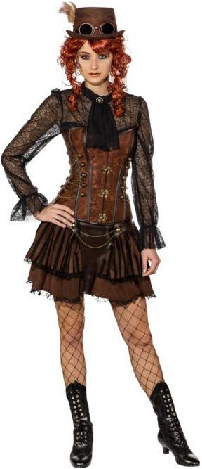 Korset Steampunk Bruin Luxe Kopen