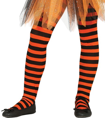 Kinderpanty Gestreept Oranje-Zwart