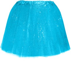 Tule Rokje Turquoise met Glitter