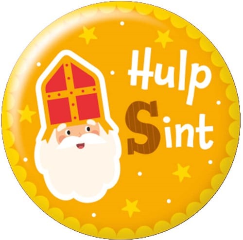 Sinterklaas Button Hulpsint