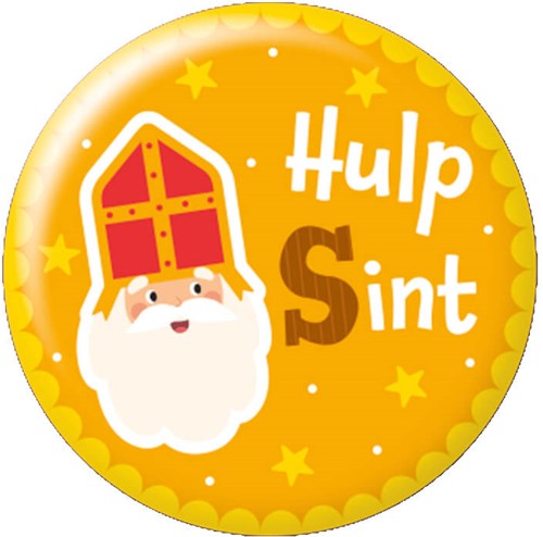 Sinterklaas Button Hulpsint