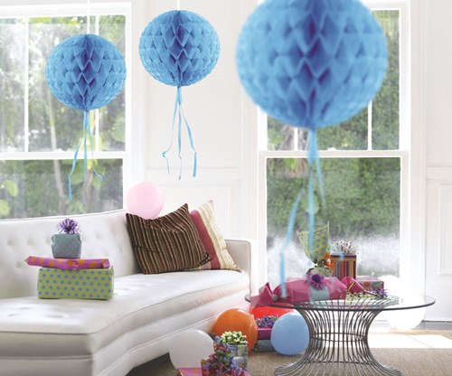 Decoratie Bol Lichtblauw 30cm