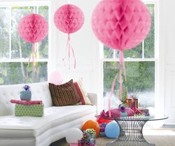 Decoratie Bol Roze 30cm