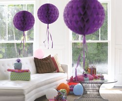 Decoratie Bol Paars 30cm