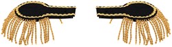 Epauletten Zwart-Goud (2st)