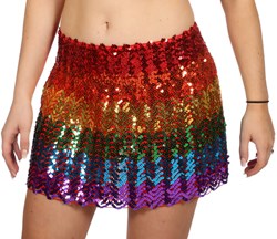 Pailletten Rokje Rainbow - Regenboog