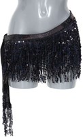 Festival Heupdoek Pailletten Zwart
