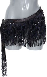 Festival Heupdoek Pailletten Zwart
