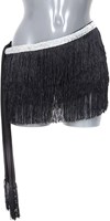 Festival Heupdoek Franjes Zwart