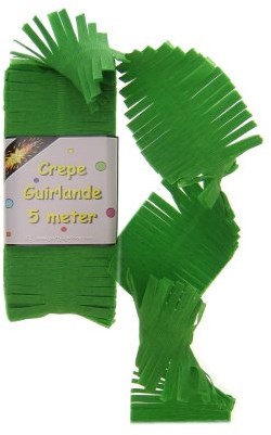 Crepe Guirlande Groen 5mtr