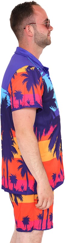 Festival Outfit Heren Hawaii Sunset (zijkant)