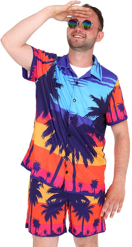 Festival Outfit Heren Hawaii Sunset