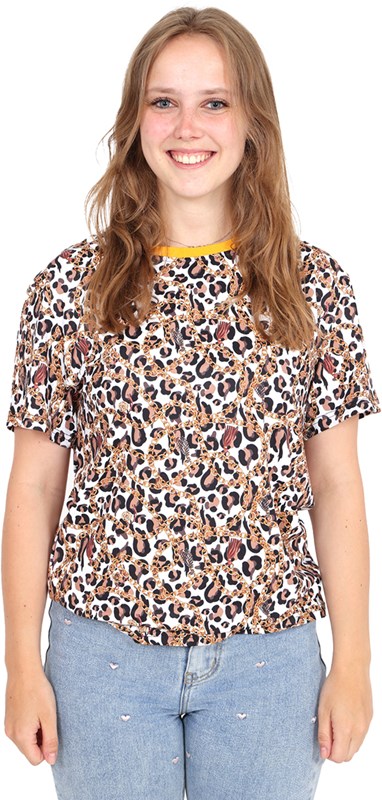 T-Shirt Golden Panter (voorkant vrouw)