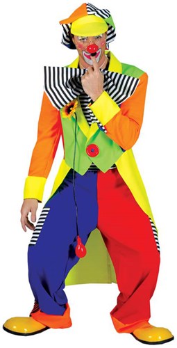 Herenkostuum Clown Olaf + Pet