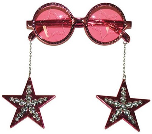 Disco Bril Star de Luxe Roze
