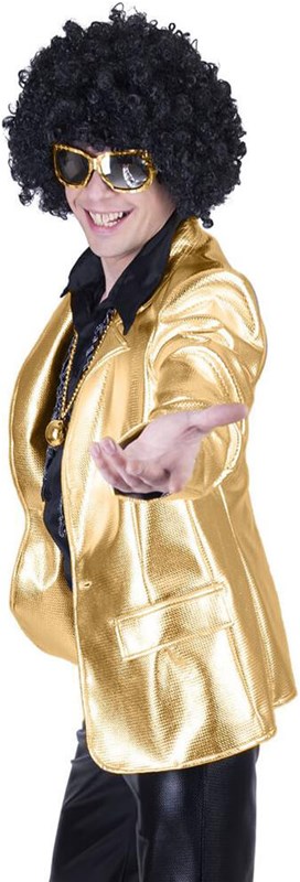 Disco Jasje Goud Heren (zijkant)