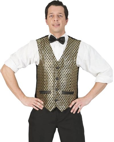 Disco Gilet Heren Goud