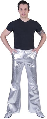 Disco Broek Heren Zilver