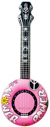 Opblaasbare Banjo Roze