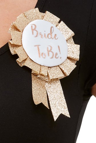 Rozet Bride to Be Glitter Goud