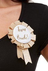Rozet Team Bride Glitter Goud