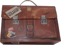 Schooltas Cadeauverpakking Geslaagd Gefeliciteerd (Excl. Snoep)