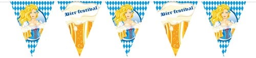 Vlaggenlijn Oktoberfest Bierpullen 10m