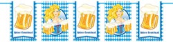 Vlaggenlijn Vierkant Oktoberfest Bierpullen 10m