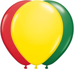 Ballonnen Rood-Geel-Groen 100 stuks 30cm