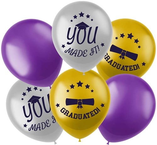 Ballonnen Geslaagd - You Made It 33cm - 6st