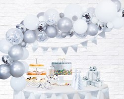 Ballonnenboog Kit Luxe Zilver