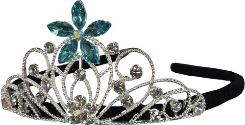 Diadeem IJsprinses met Strass Blauw (product)