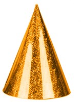Feesthoed Laser Goud  