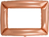 Folieballon Fotolijst Rechthoekig Rosé Goud (85x60cm)