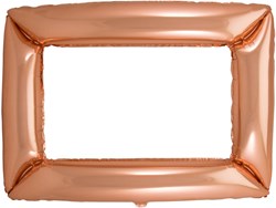 Folieballon Fotolijst Rechthoekig Rosé Goud (85x60cm)