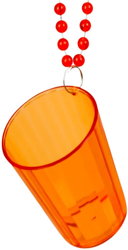 Ketting met Shotglaasje Oranje (product detail)