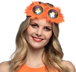 Festival Bril Caleidoscoop Oranje Pluche