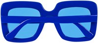 Bril Bling Bling Blauw (achterkant)